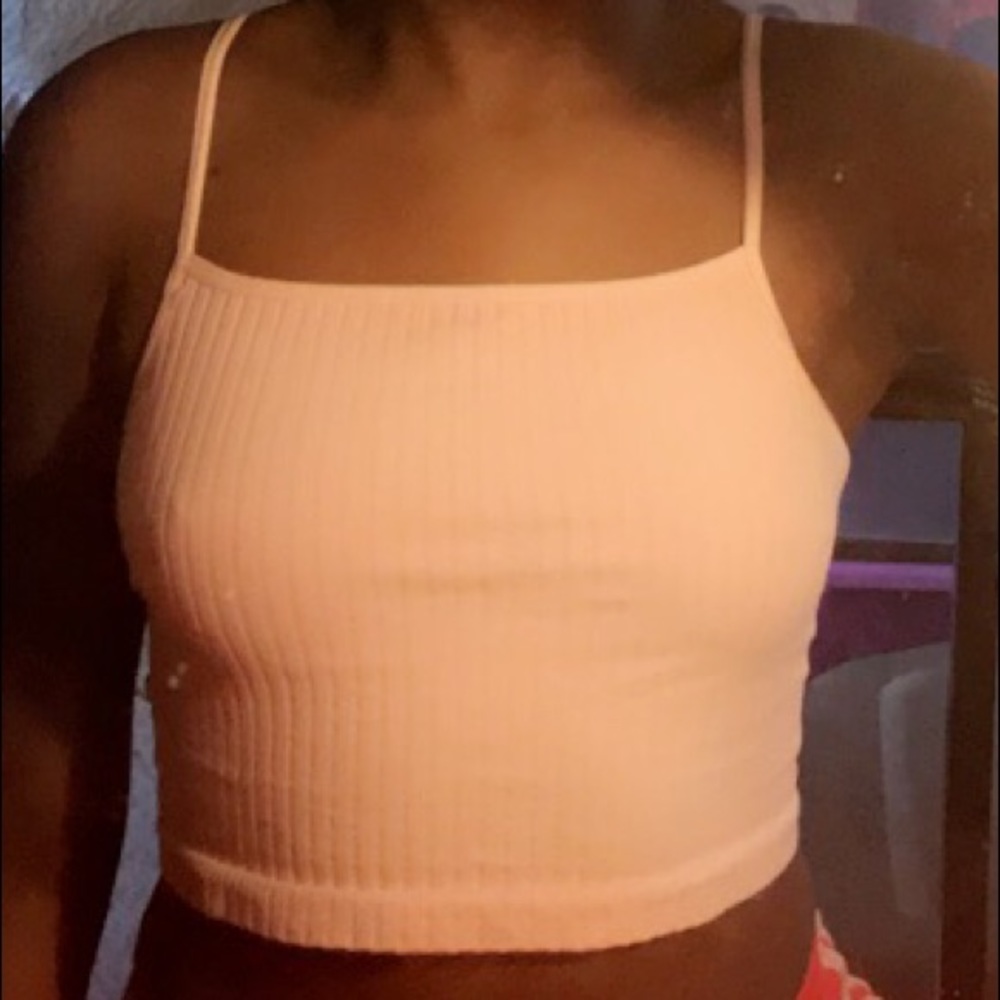 Baby pink crop top